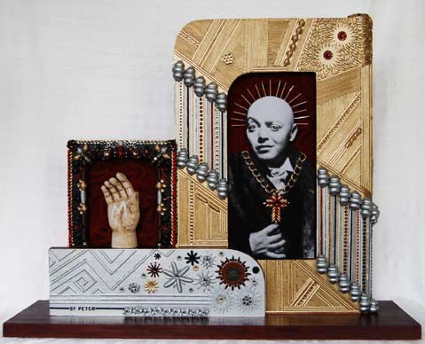 St. Peter Icon Sculpture of Peter Lorre by Heidi Sanna.