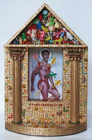 Saint Sebastian Icon Sculpture by Heidi Sanna.